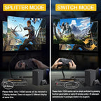 4K@60Hz HDMI 2.0 Splitter 2 in 2 Out - Image 3