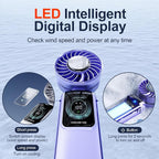 Blows Cold Air Portable Handheld Fan - Image 4
