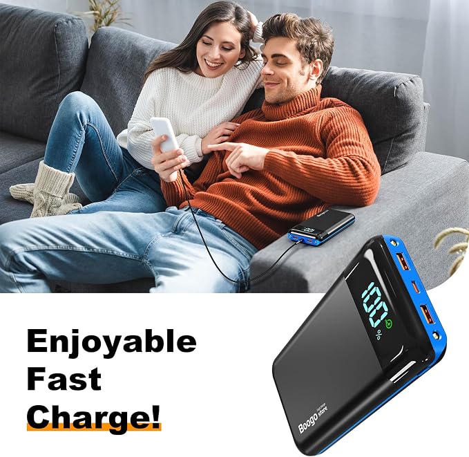 Portable Charger Power Bank 52800mAh Powerbank PD 30W and QC 4.0 Fast Charging - Image 8