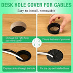 5 Pcs Desk Grommet 2-1/16" / 53 mm, Desk Hole Cover - Image 6