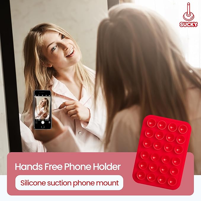 SUCKY Silicone Suction Phone Case Adhesive Octo Cup Buddy Mount - Image 5