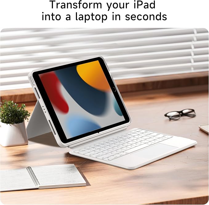 HOU Combo Keyboard Case for iPad 9th Generation/8th Gen/7th Gen/iPad Air 3/Pro - Image 8