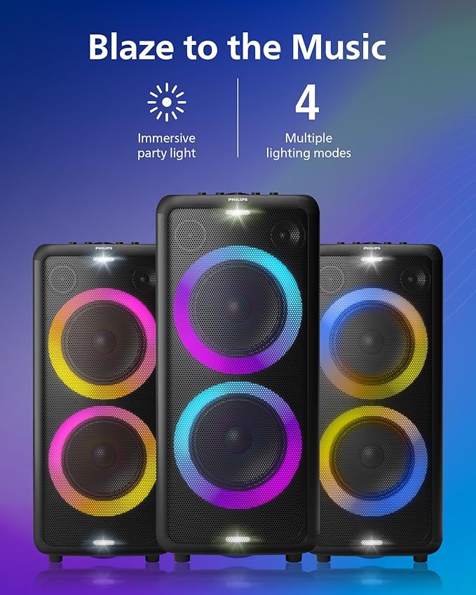 Philips X5206 bluetooth party speaker, portable - Image 6