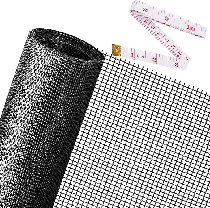 Replacement Window Screens, 48X118 Inch Durable Window Screen Mesh by Ouskr