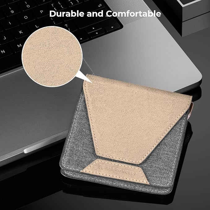 K&F Concept Lens Filter Case 4 Pocket, Leather Carrying Filters Bag Pouch - Image 6