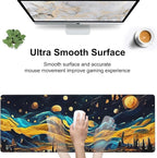 The Starry Night Desk Mat, Large Vincent Van Gogh Oil Painting Gaming Keyboard - Image 5