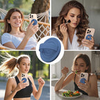 Magnetic Phone Ring Grip Holder, Silicone Finger Loop Grip, Compatible - Image 2