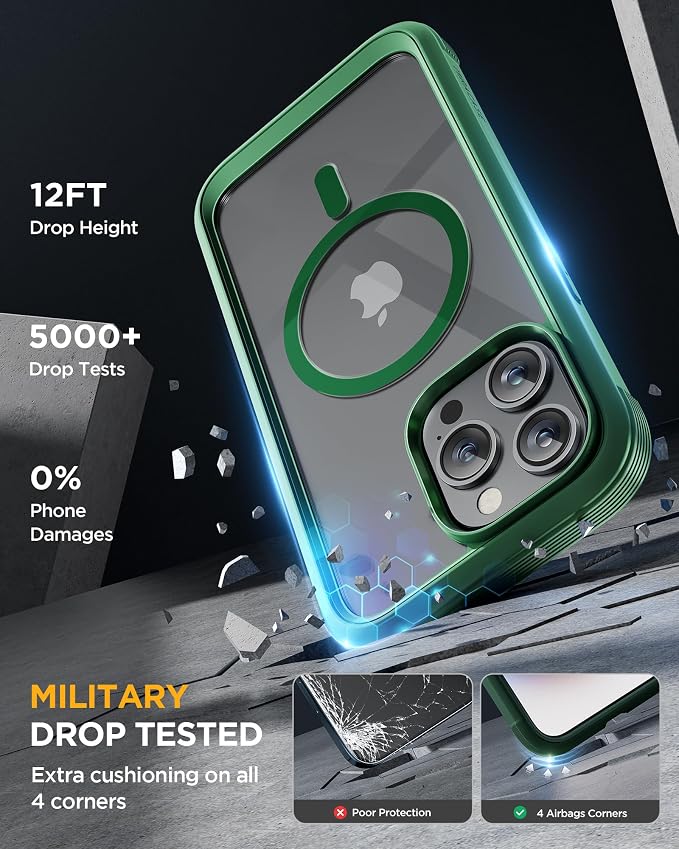 Miracase Magnetic for iPhone 15 Pro Max Case 6.7'' Full-Body Phone case - Image 5