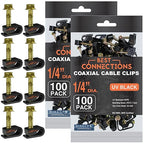BEST CONNECTIONS Coaxial Cable Clips by BESTCONNECTIONS