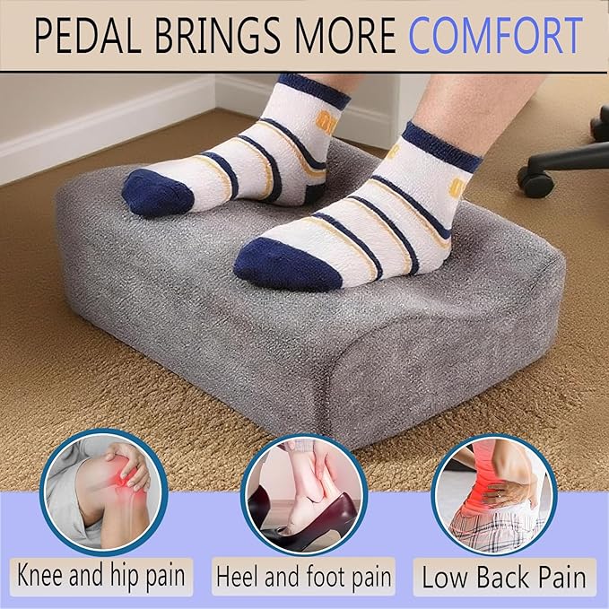 Foot Rest for Under Desk at Work, Ergonomic Under Desk Footrest - Image 4