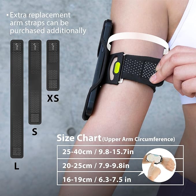 BONE Run Tie 2, Running Phone Holder, Skin-Friendly Silicone Sport Armband - Image 5
