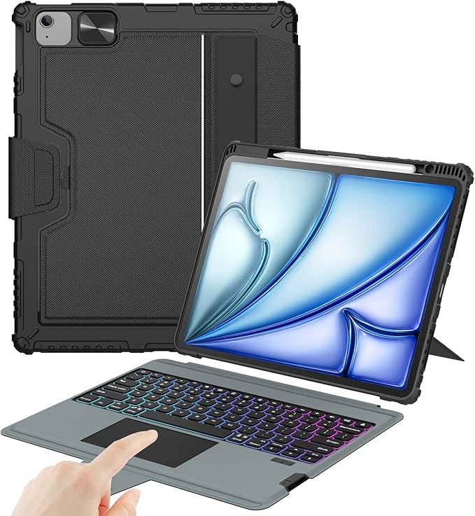 Nillkin Keyboard Case for iPad Air 13-inch, iPad Pro 12.9-inch Rugged Case by Nillkin