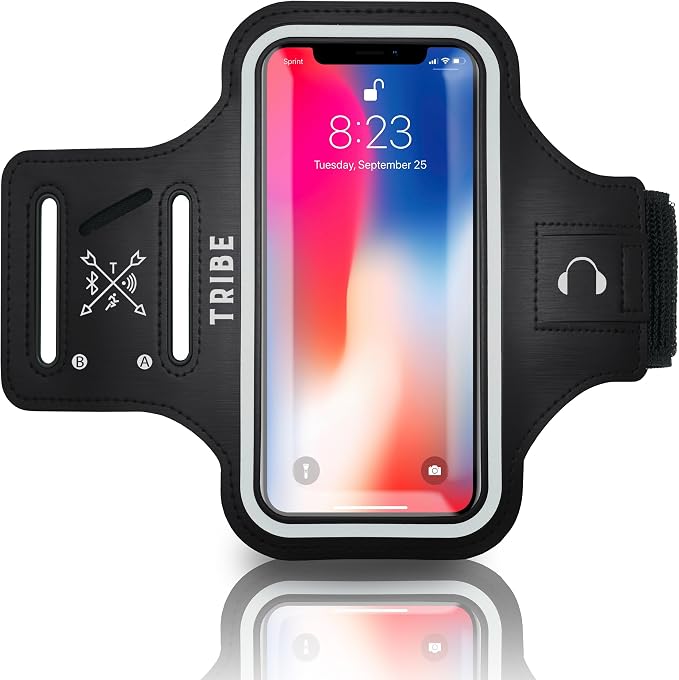 TRIBE Water Resistant Cell Phone Armband Case Running Holder by Tribe
