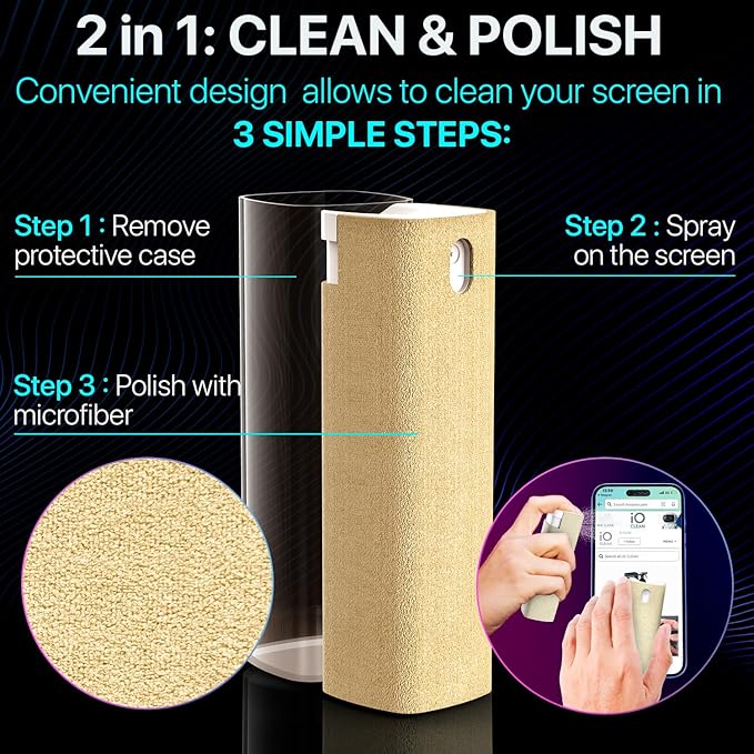 Mini Screen Cleaner Finger Proof Spray - Image 3