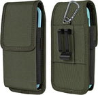 Phone Holster for Belt with Metal Clip and Magnetic Closure Compatible with by ACCKUO