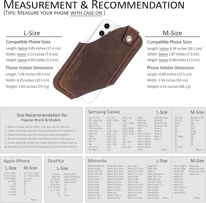 TobbinGear Leather Cell Phone Holster - Image 5
