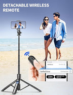 Aluminum 71" Phone Tripod with Remote, Extendable & Compatible with iPhone - Image 4