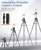 JOILCAN 75" Camera Tripod, Tripod - Image 5