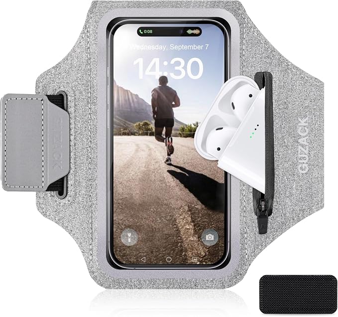 GUZACK Running Armband Case for iPhone 16/15/14/13/12/11 Pro Max, Galaxy by GUZACK