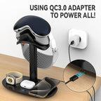 Airpod Max Charger Stand with 15w Wireless Charger, Suguder 4 in 1 Headset - Image 6