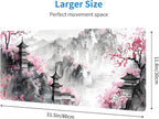 Japanese Cherry Blossom Large Mouse Pad, Gaming Keyboard Desk Pad, Extended - Image 3