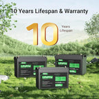 HQST LiFePO4 Battery 100ah Lithium Battery, 12V Lithium Iron Phosphate Battery - Image 2