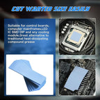 Outus 30 Pieces 2.6 x 0.8 x0.1 Inch Silicone Thermal Pad Reusable CPU SSD - Image 6