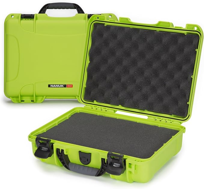 NANUK 910 Hard Case with Customizable Cubed Foam, IP67 Waterproof, Dustproof by NANUK