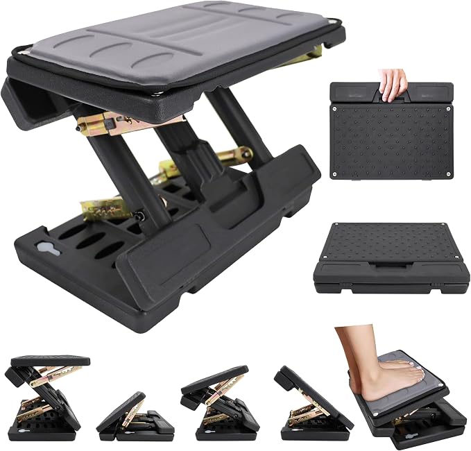 Adjustable Foot Rest Under Desk, Ergonomic Foot Stool by kalnweis