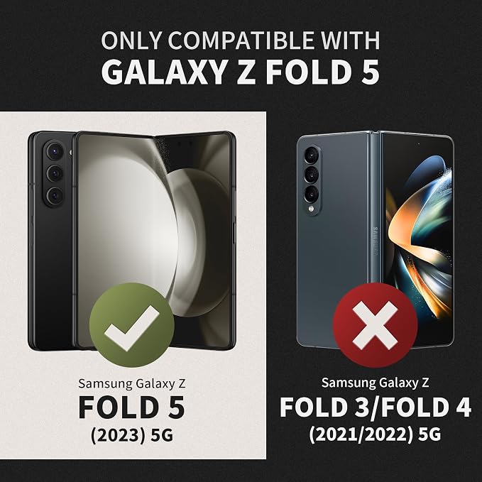 TONGATE for Z Fold 5 Case, Full-Body Military Drop Phone Case for Samsung - Image 8