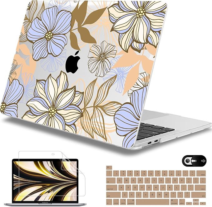 Mektron for MacBook Pro 13-inch Case 2022 2021 2020 Release A2338 M2 M1 A2289 by Mektron