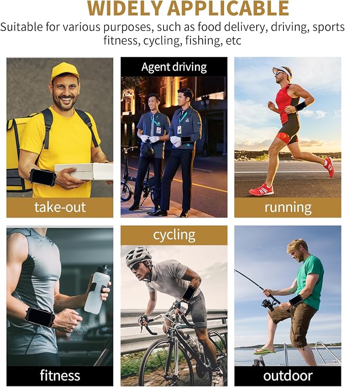 Wristband Phone Holder for Running, 360°Rotation & Detachable Sports Armband - Image 6