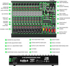12 Channel Audio Mixer Professional Sound Mixing Board - Image 8