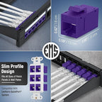 Everest RJ45 CAT6 Keystone Coupler in Purple - Image 3