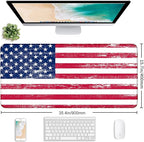 American Flag XXL Extended Mouse Pad, Patriot Large Laptop Pad, Waterproof - Image 2
