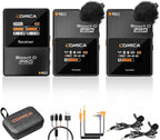 COMICA BoomX-D2 PRO Wireless Lavalier Microphone by COMICA