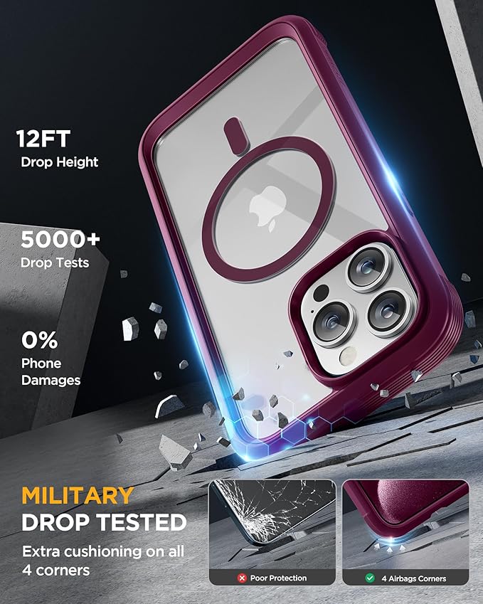 Miracase Magnetic for iPhone 12 Pro Max Case Full-Body Phone case - Image 4