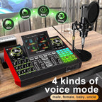 Podcast Microphone Bundle with Live Sound Card Audio Mixer, 3.5mm Condenser - Image 9