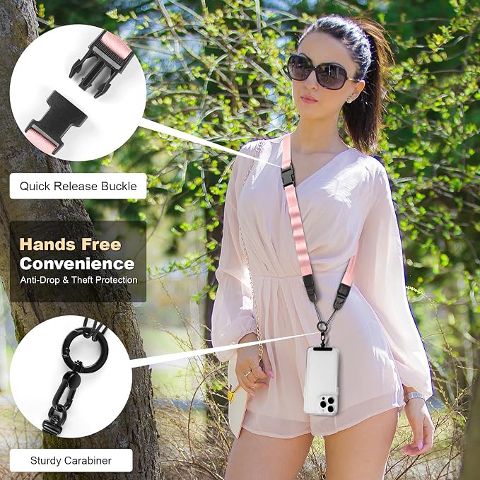 Adjustable Crossbody Phone Lanyard, Universal Phone Wrist Strap and Phone Neck - Image 6
