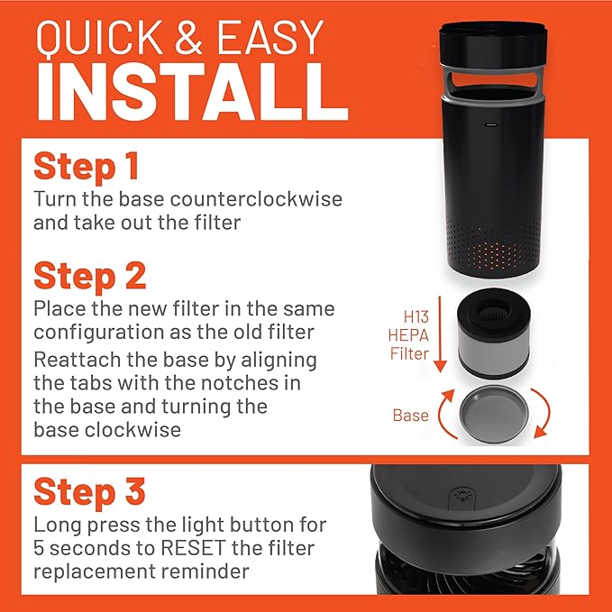 FRAM H13 HEPA Filtration Air Purifier Replacement Filter - Image 6