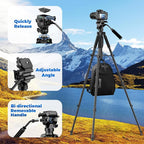 Camera Tripod, 75” Heavy Duty Tripod - Image 6
