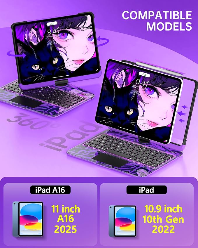 Intermerge Clear iPad A16 11th & 10th Generation 10.9" Case - Image 2