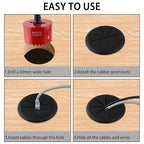 2-3/8IN Desk Grommet, 13 Pieces Wire Grommet, Desk Hole Cover - Image 4