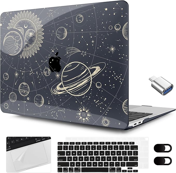 MEEgoodo for MacBook Air 13.3 inch Case 2021 2020 2019 2018 A2337 M1 A2179 A1932 by MEEgoodo