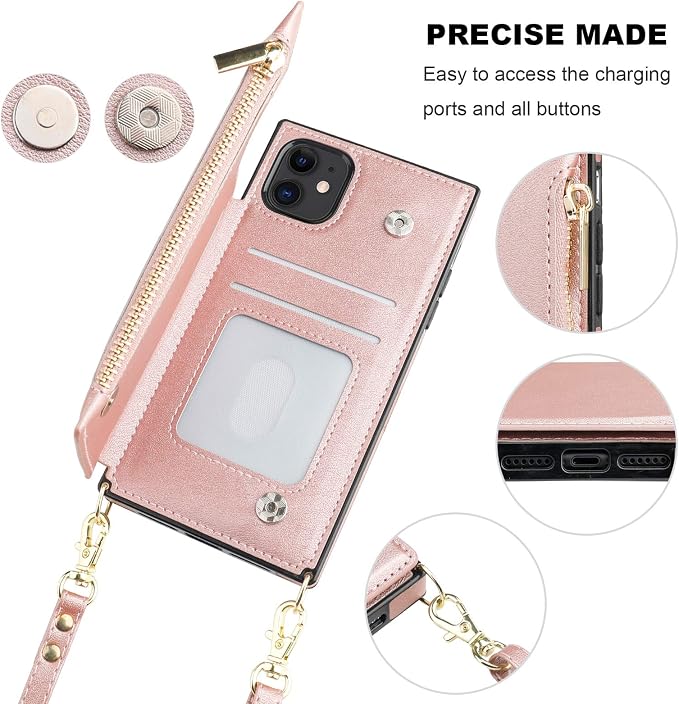 Bocasal Crossbody Wallet Case for iPhone 11 - Image 6