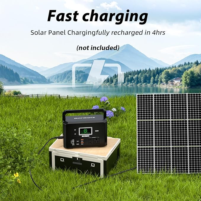 200W Portable Power Station, mormluck 118Wh Solar Generators - Image 7
