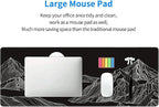Black and White Mountain Large Mouse Pad, Gaming Keyboard Desk Pad, Extended - Image 8