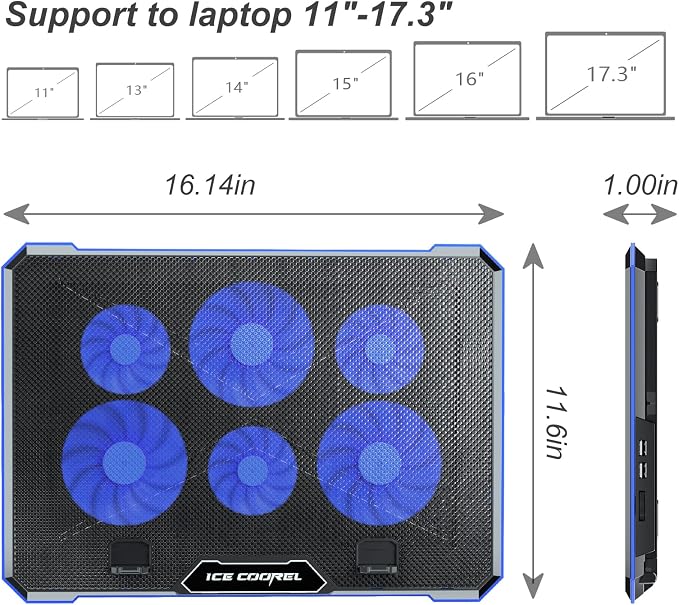 ICE COOREL Laptop Cooling Pad - Image 7