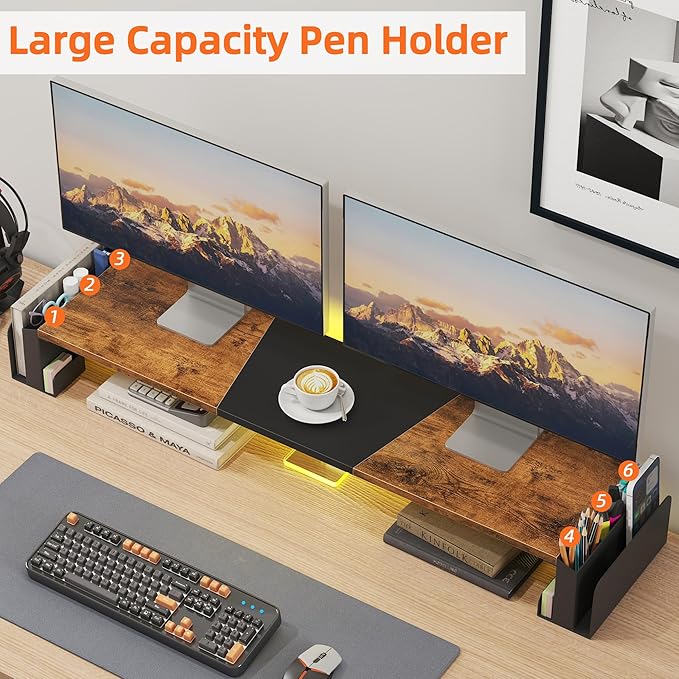 WESTREE Dual Monitor Stand Riser - Image 4