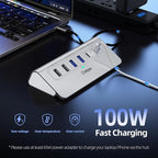 USB C Hub, 10-in-1 USB Docking Station, Aluminum USB to Ethernet Adapter - Image 6